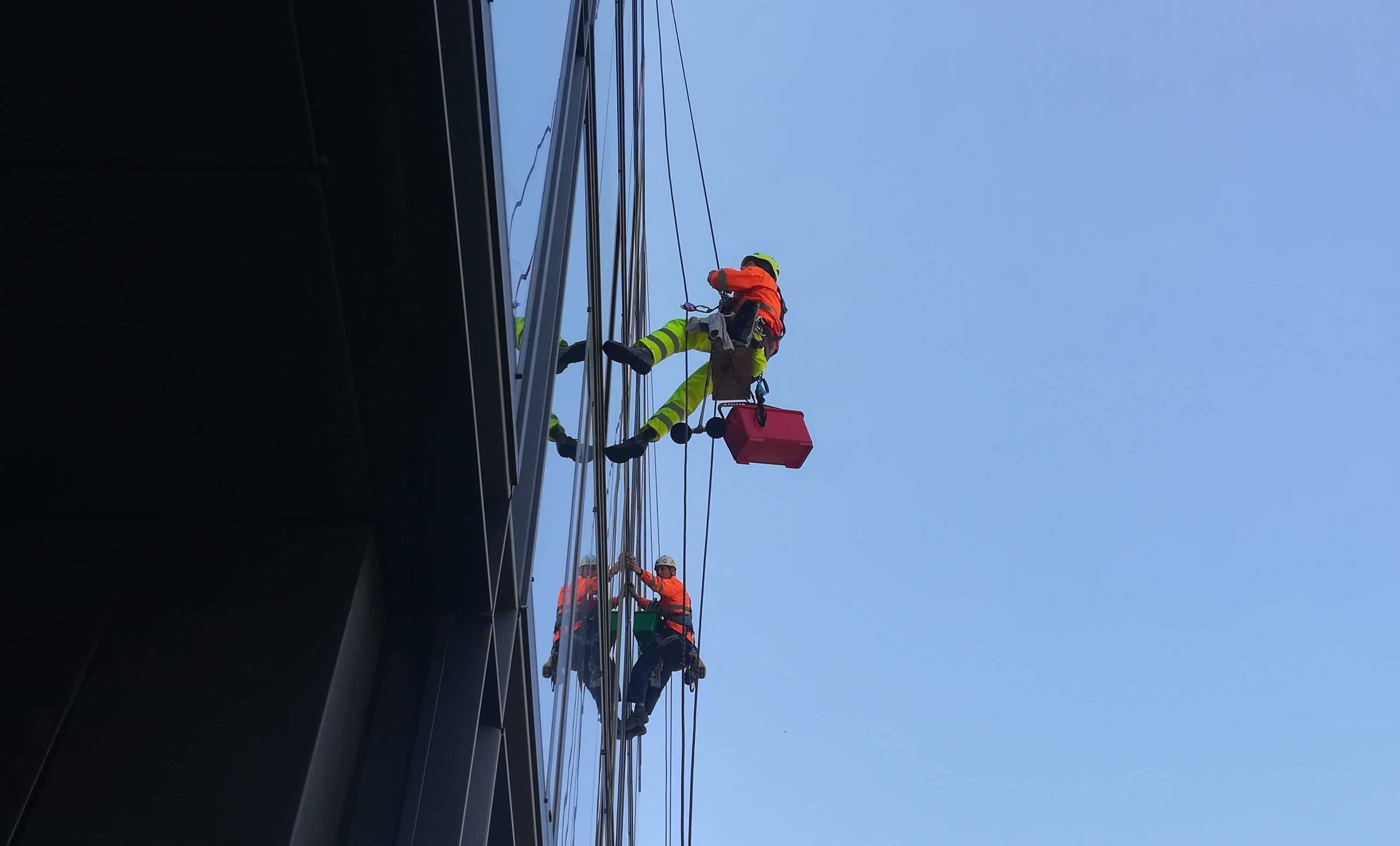 Industrial Climbing Window Cleaning